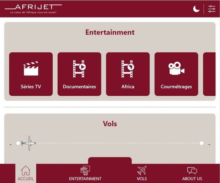 Afrijet IFE Portal: Home